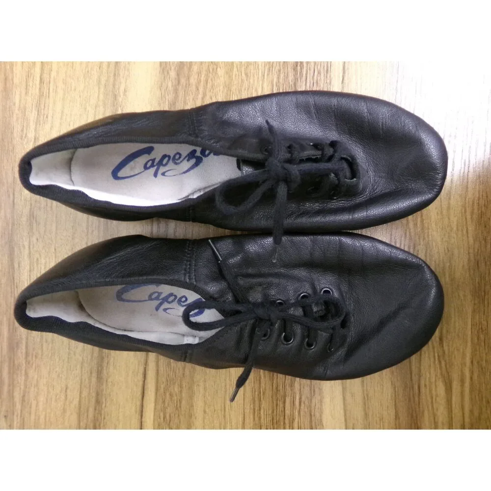 Pre-Owned Dance Tap Shoes Capezio Adult 5W Oxford Leather Lace Up Full Sole